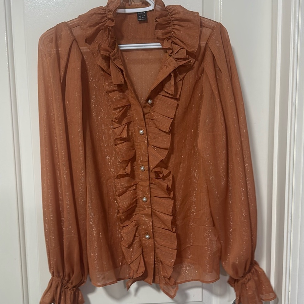 SHEIN blouse top for women long sleeve
